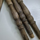 Vintage Primitive Wooden Spindles Chair Spindles Furniture Crafts - Lot Of 5