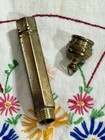 Antique Brass Needle Case 3    Cr 1900 For Chatelaine