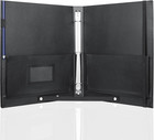 Large Black Choral Music Folders 3 Ring Choir Binder Pu Folder Hand Strap Singer