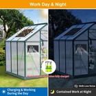 Ladate Solar Exhaust Fan With Battery And 3h 6h Timer  High Small  15w 1 Pack