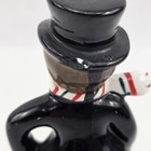Vintage Lefton Christmas Shoppers Man Lady Salt Pepper Shakers  850 Japan