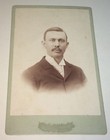 Rare Antique American Id d Railroad Watchman Frank Grafton Nh Cabinet Photo 