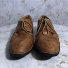 Sandro Moscoloni Men s Size 8 Shoes Brown Black Leather Brogue Cap Toe Oxfords