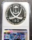 1970 Eq Guinea Silver 150 Pesetas Rome Colosseum Ngc Pf 68 Ultra Cameo Rare Gem