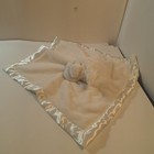Carters White Lamb Sheep Sleeping Baby Security Blanket Lovey Satin