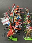 Britains Deetail X28 1971   1992 Medieval Knights   Saracens 54mm 1 32 Figures