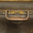 Vintage Warranted Leather Cowhide Large Doctors Bag No Key