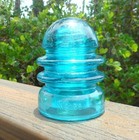 Nice Blue Aqua Cd 205 Hemingray No  55 Glass Insulator  r 