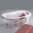 Rubbermaid Hip Hugger Laundry Basket Fg299787wht 3 Handle 1 5 Bushel 2 Pack