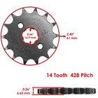 Front   Rear Sprockets Kit For Honda Xr100r 1985-2003   Crf100f 2004-2013