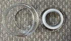 Vtg Schwan s Ice Cream Glass Jar Canister With Lid Vintage Ribbed