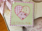 Baby Essentials 3 Piece Ceramic Keepsake Set Piggy Bank Tooth   Curl Holder Girl