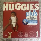 Huggies Plus Little Snugglers Diapers  192ct Value Pack  Size 1  8-14 Lbs 