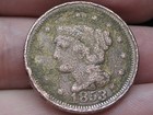 1853 Braided Hair Large Cent Penny- About Good Details