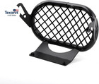 Motorcycel Front Headlight Guard With Mesh Cover In Heavy Iron Material Compatib