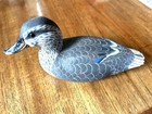 Wood Duck Drake Miniature Wooden Carved Decoy Figure By Dr Lou Ott   Ott House
