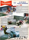 1988 Budweiser Surfing Bodyboarding Us Pro Tour Print Ad Wall Art Decor