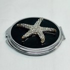 Vintage Mcm Starfish Nautical Ocean Sea Compact Two  2  Mirrors 2 diameter read 