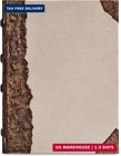 Rustic Vintage Leather Spine Bound Journal - 200 Pages  6 x4  a6   Brown - Handm
