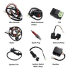 Full Electrics Wiring Harness Coil Solenoid Gy6 150cc Atv Quad Buggy Go Kart