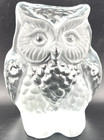 Vtg Mcm Viking Glass Owl Sculpture Paperweight Bookend 5 5  Mid Century Modern