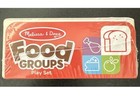 Melissa   Doug Wooden 5 Piece Food Groups Learning Play Set For Toddlers 2 
