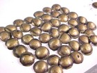 25 Old 3 8  19th C Square Shank Brass Tacks 4 Pipe Stem Tomahawk   Knife Handle