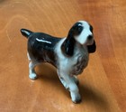 Hagen Renaker Springer Spaniel Dog Black White Miniature Porcelain Figurine
