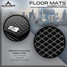 Rubber Floor Mats Fits Kenworth T680 -  2  pcs  driver   Passenger 