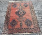 Antique Oriental Persien Afsar Tribal Hand Knotted All Wool Rug 76 X 61 Inch