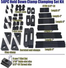 Hfs r  58 Pc Hold Down Clamping Set 7 16in Slot 3 8in Stud Bridgeport Mill
