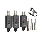 Wireless Xlr Adapter System Dual Transmitter   Receiver For Guitar Mic Mixer    Cz