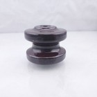 Vintage Spool Insulator Brown Ceramic Porcelain Telegraph Telephone Electric