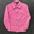 Vintage 1990s Polo Ralph Lauren Country Women   s Denim Jacket Size Large Usa Made