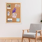 2 Pack Cork Board Bulletin Board  15 7 x 11 81 Inches With Oak Wood Finish Fra