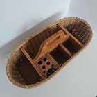 Rug Hooking Basket With Compartments - Euc