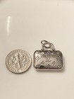 Lv Silver Tone Zipper Pull Button Charm