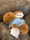Peter Rabbit Bunny 7  Beatrix Potter Stuffed Animal Eden Plush Toy Blue Jacket