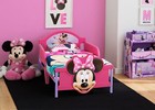  Disney Minnie Mouse 3d-footboard Toddler Bed For Kids New Gift 