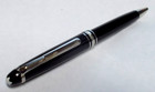 Montblanc Meisterstuck Pix Black   Platinum Rollerball Pen Iw1666858