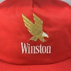 Vintage Winston Cigarettes Hat 90s Tobaccania Red Snapback Tobacco Cap S m