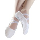 Adult Canvas leather Ballet Shoes Split Sole Ballet Slippers For Dance Shoes    