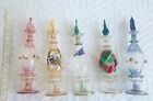 Lot Of 30 Egyptian Handmade Mouth Blown Perfume Bottles Pyrex Glass  S - M - L  