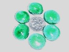 500  Green Luster   Flat Glass Marbles Gems  Vase Fillers  Mosaic Tiles  19  99