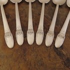 Is First Love Set 6 Oval Soup Spoons 1847 Rogers Vtg Silverplate Flatware Lot P