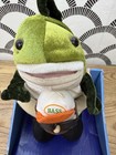 2007 Gemmy Back Breaker    woo Hoo    Animated Fishing Plush Tabletop Decor