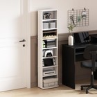 Cd Dvd 8 Tier Rack Storage Organizer Media Cabinet Tower Shelf Multimedia Holder