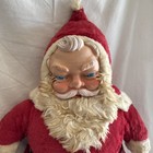 Vintage 1950 s Santa Claus Christmas Plush Doll 22  Size Rushton Style