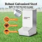 4 Door Hog Feeder  9 Bushels Pig Feeder   Galvanized Steel Piglet Creep Feeder