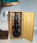 Vintage Microscope And Original Wooden Case   Micronta 75x 150x 300x 500x